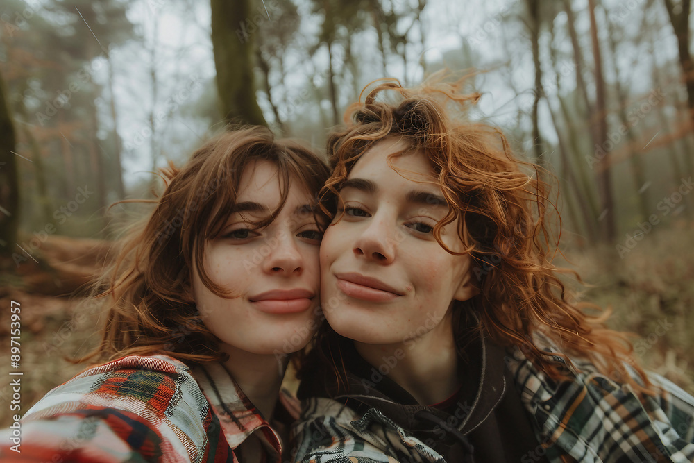 Fototapeta premium Generative AI picture of delightful picnic nature park bbq family friends couple together
