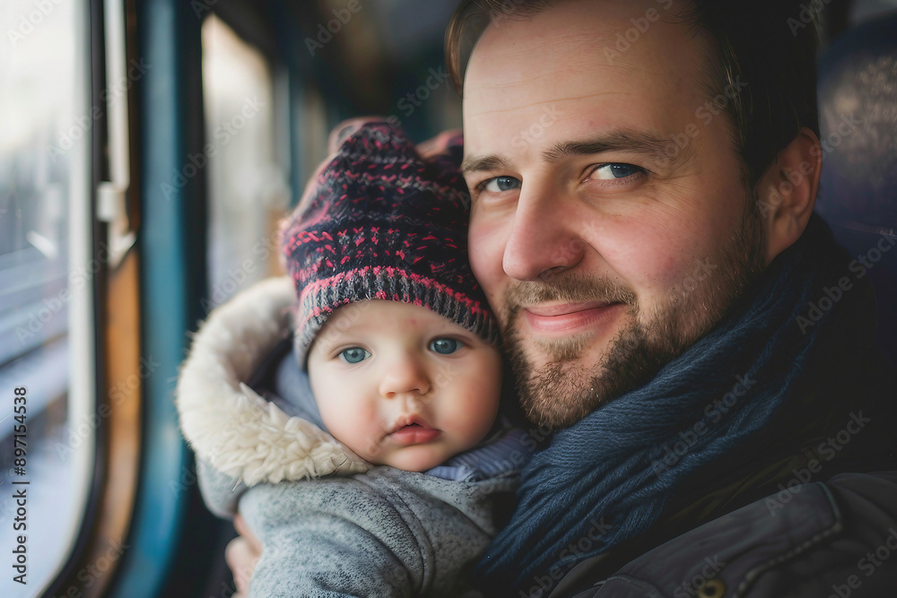 Obraz premium AI generated photo of cute charming baby in zoo learn about the world