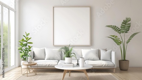 Home staging setup in a contemporary living room, home staging tips, preparation and appeal