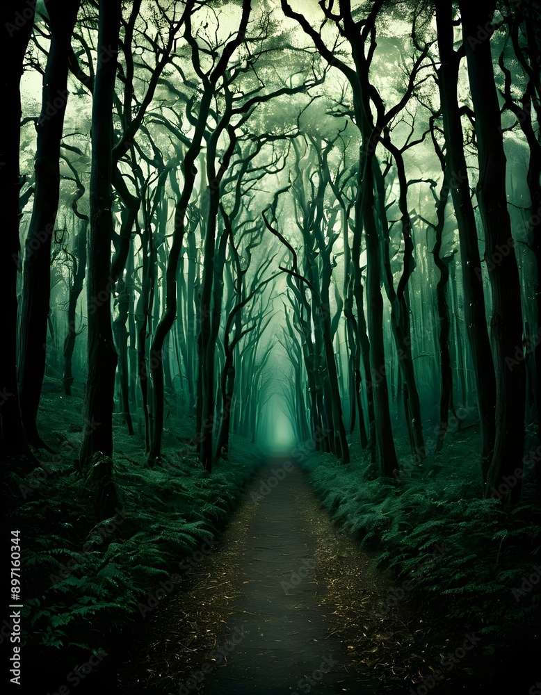 Fototapeta premium Mystical Forest Path.