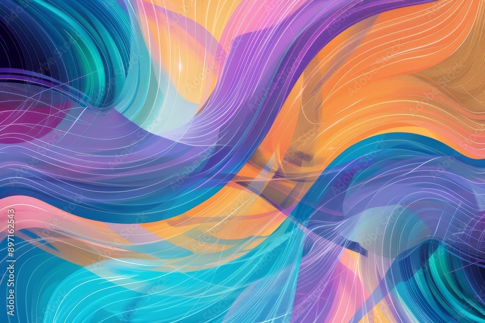 Dreamy abstract background with pastel colors, swirling shapes, high-quality textures, and soft lighting. Beautiful simple AI generated image in 4K, unique.