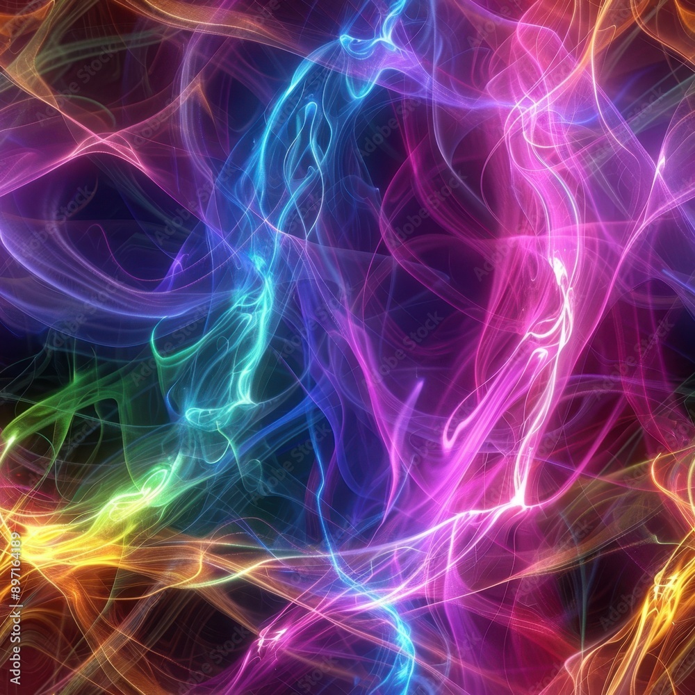 Vibrant Abstract Energy Flow in Dynamic Colors Vibrant Abstract Energy Flow in Dynamic Colors