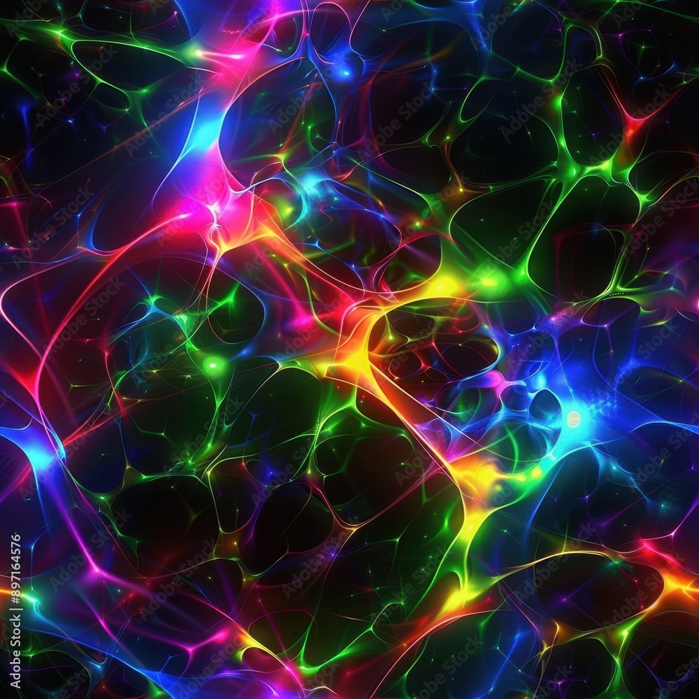 Vibrant Neon Energy - Abstract Digital Artwork of Dynamic Light Streams Vibrant Neon Energy - Abstract Digital Artwork of Dynamic Light Streams