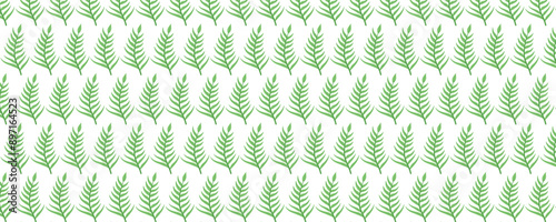 A unique seamless floral and leaf pattern design