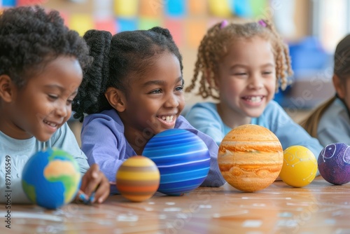 Exploring the Wonders of the Solar System: School Science Class Learning Adventure