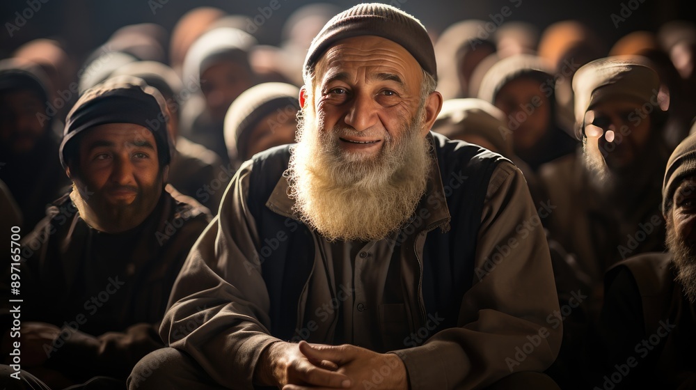 A man perform haj A man perform haj