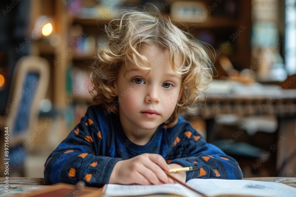 Young Child Engaging in Art History Studies Through Homeschooling Creative Lessons Young Child Engaging in Art History Studies Through Homeschooling Creative Lessons