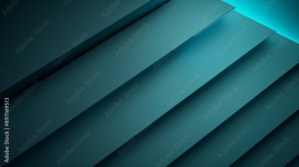 Modern and elegant design with diagonal turquoise shapes in abstract background Modern and elegant design with diagonal turquoise shapes in abstract background