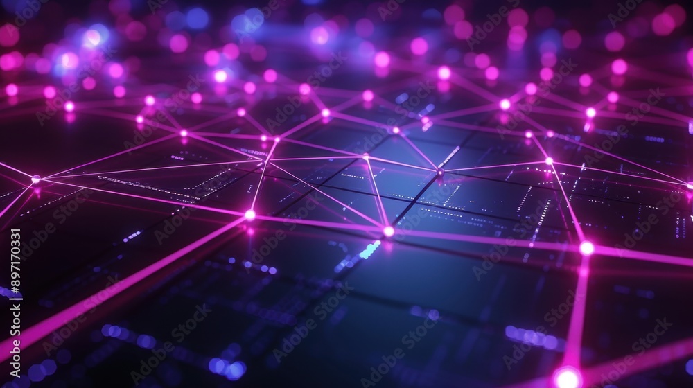 Dynamic network mapping, slate grey setting, radiant purple webs, illuminated hubs, intricate and advanced. Dynamic network mapping, slate grey setting, radiant purple webs, illuminated hubs, intricate and advanced.