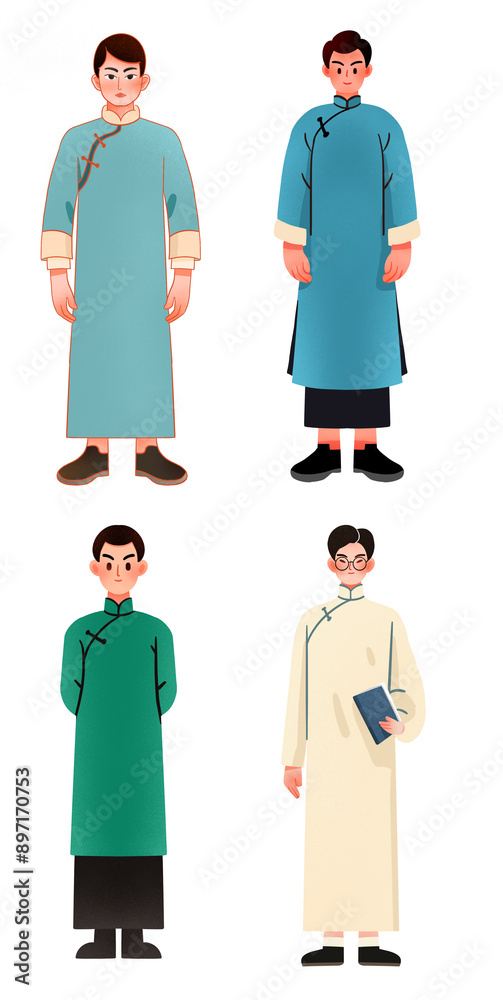 Chinese character illustration Chinese character illustration