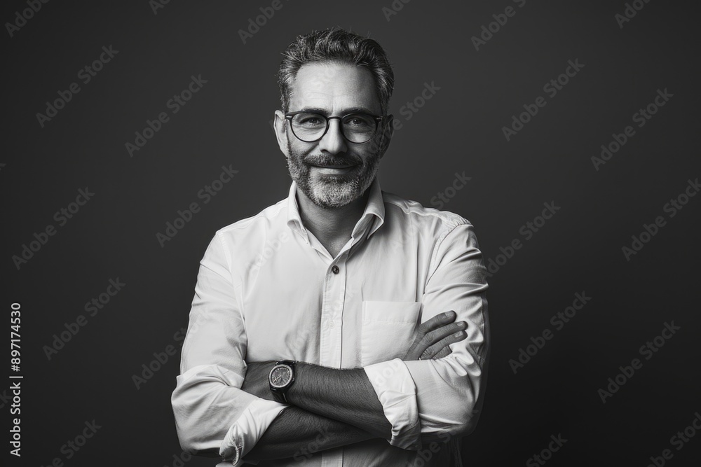 This is a portrait of a businessman, conveying confidence and success in his field. This is a portrait of a businessman, conveying confidence and success in his field.