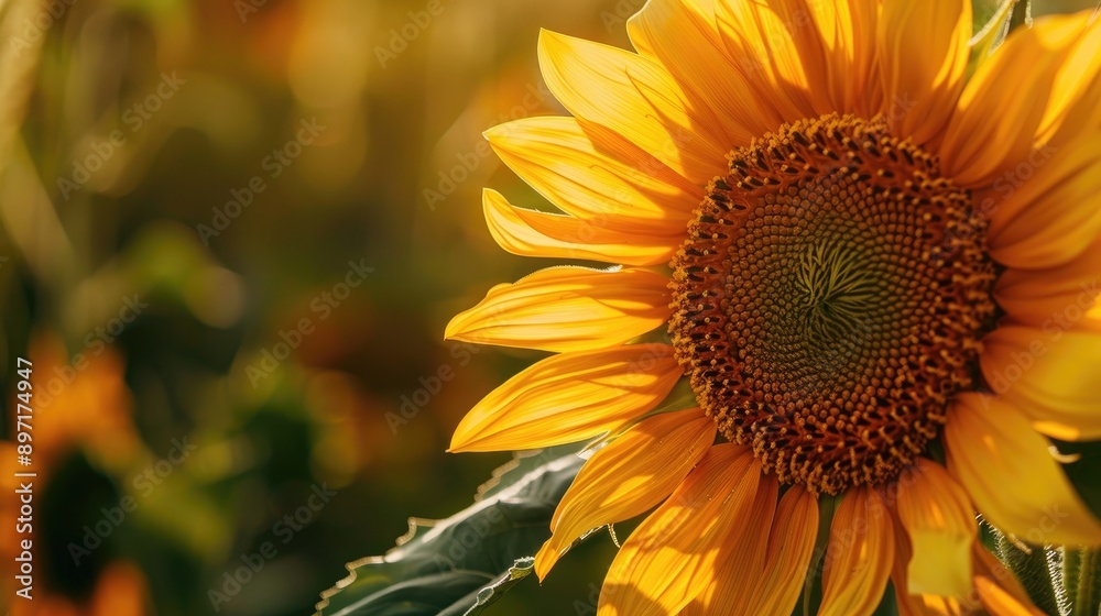 Obraz premium Macro shot of sunflower