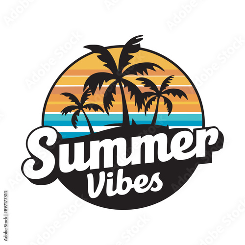 summer background, summer t-shirt design vector