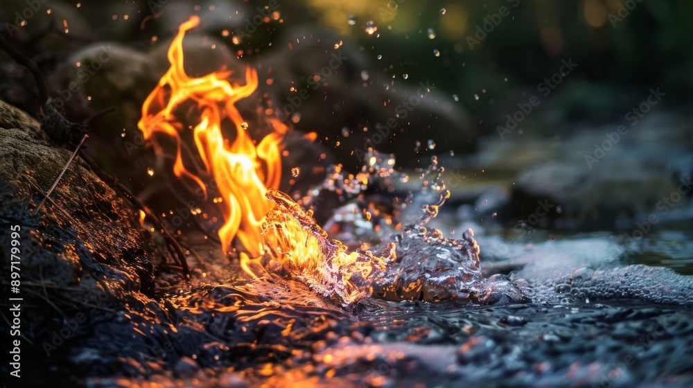 Fototapeta premium Fire and Water.