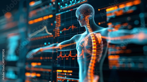 The integration of AI in healthcare technology for precise data analysis © Emqan