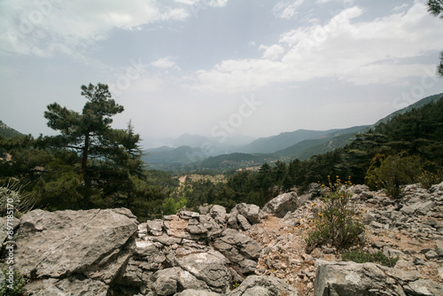 Mountain views on the Lycian Trail, Turkey.