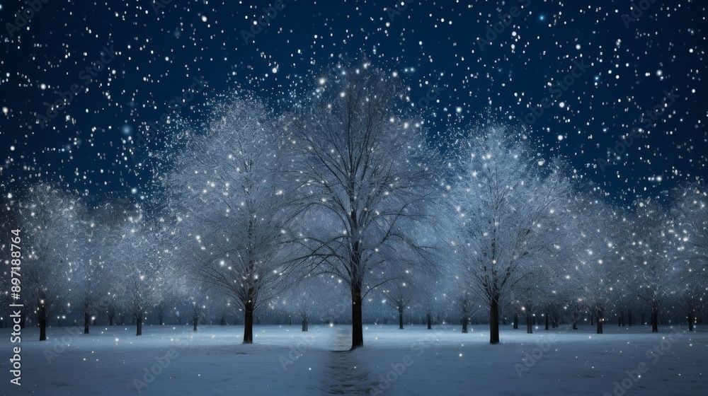 Festive outdoor christmas tree adorned with sparkling lights for a cheerful holiday background Festive outdoor christmas tree adorned with sparkling lights for a cheerful holiday background
