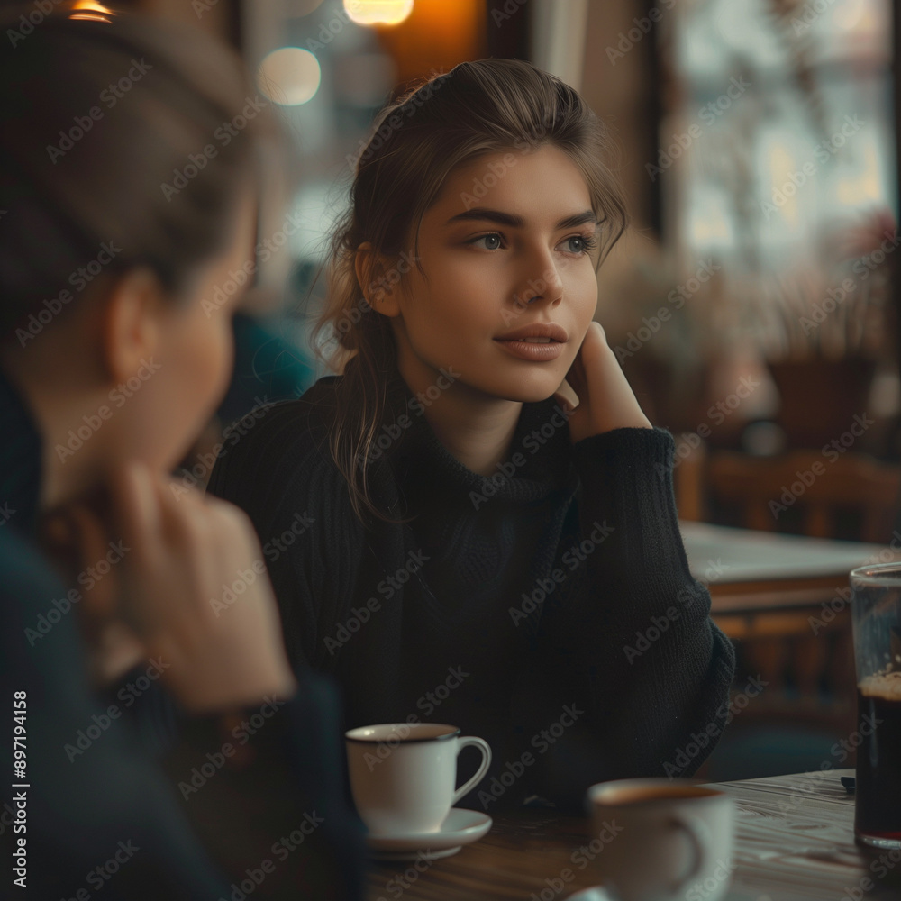 a photorealistic image of someone enjoying another person's company