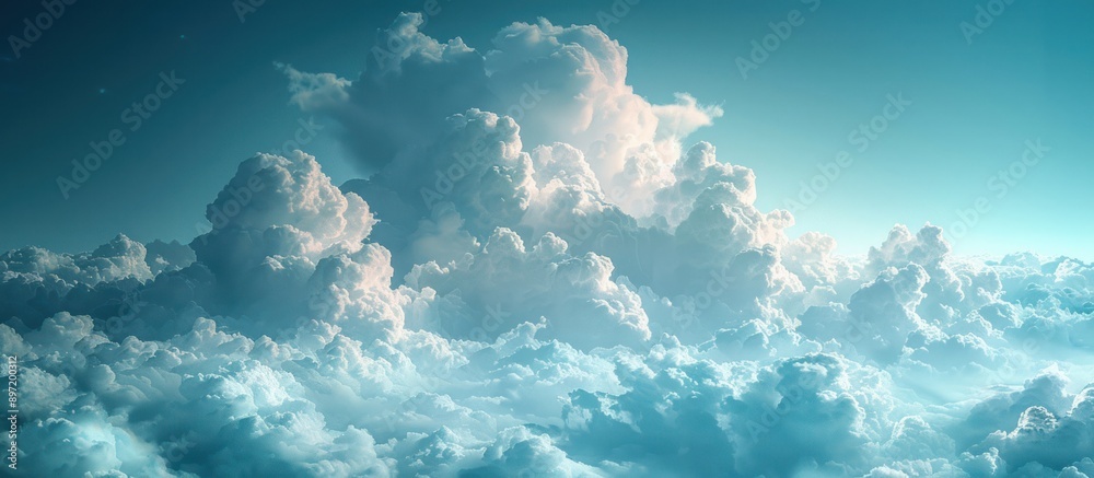 A Sea of Clouds in a Tranquil Blue Sky A Sea of Clouds in a Tranquil Blue Sky