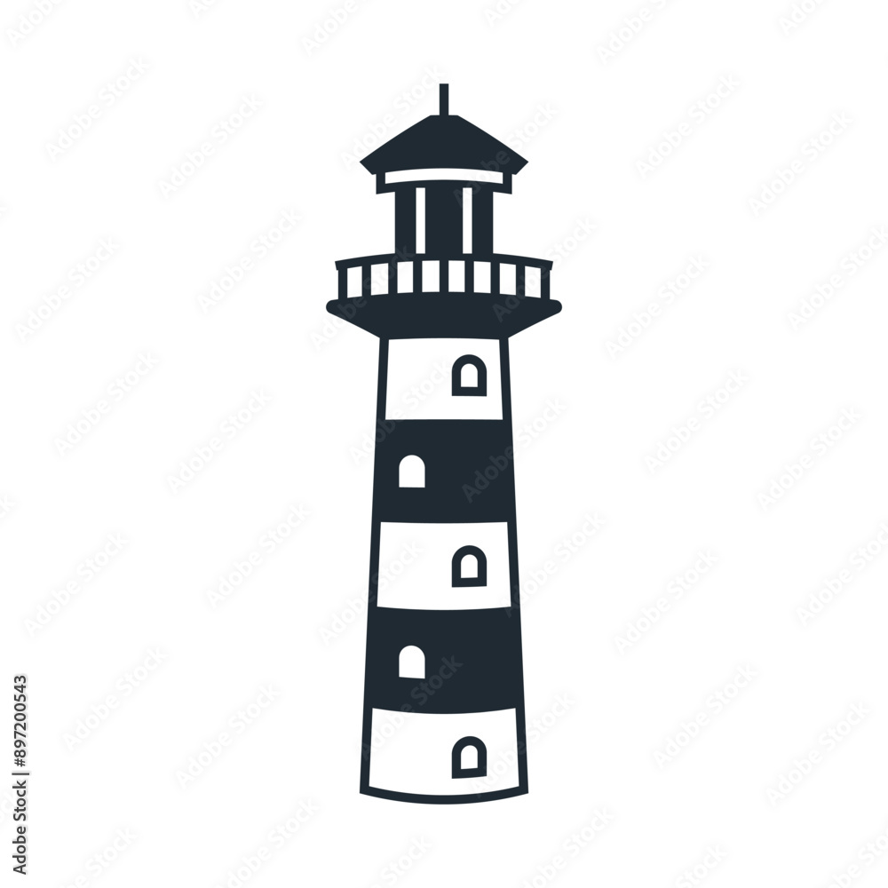 Lighthouse icon Design Element Vector illustration. Lighthouse icon Design Element Vector illustration.