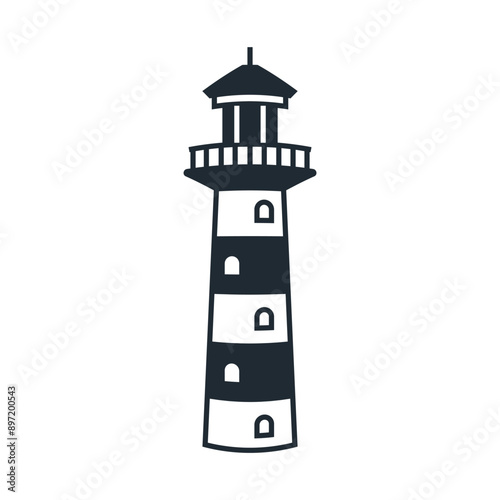 Lighthouse icon Design Element  Vector illustration.