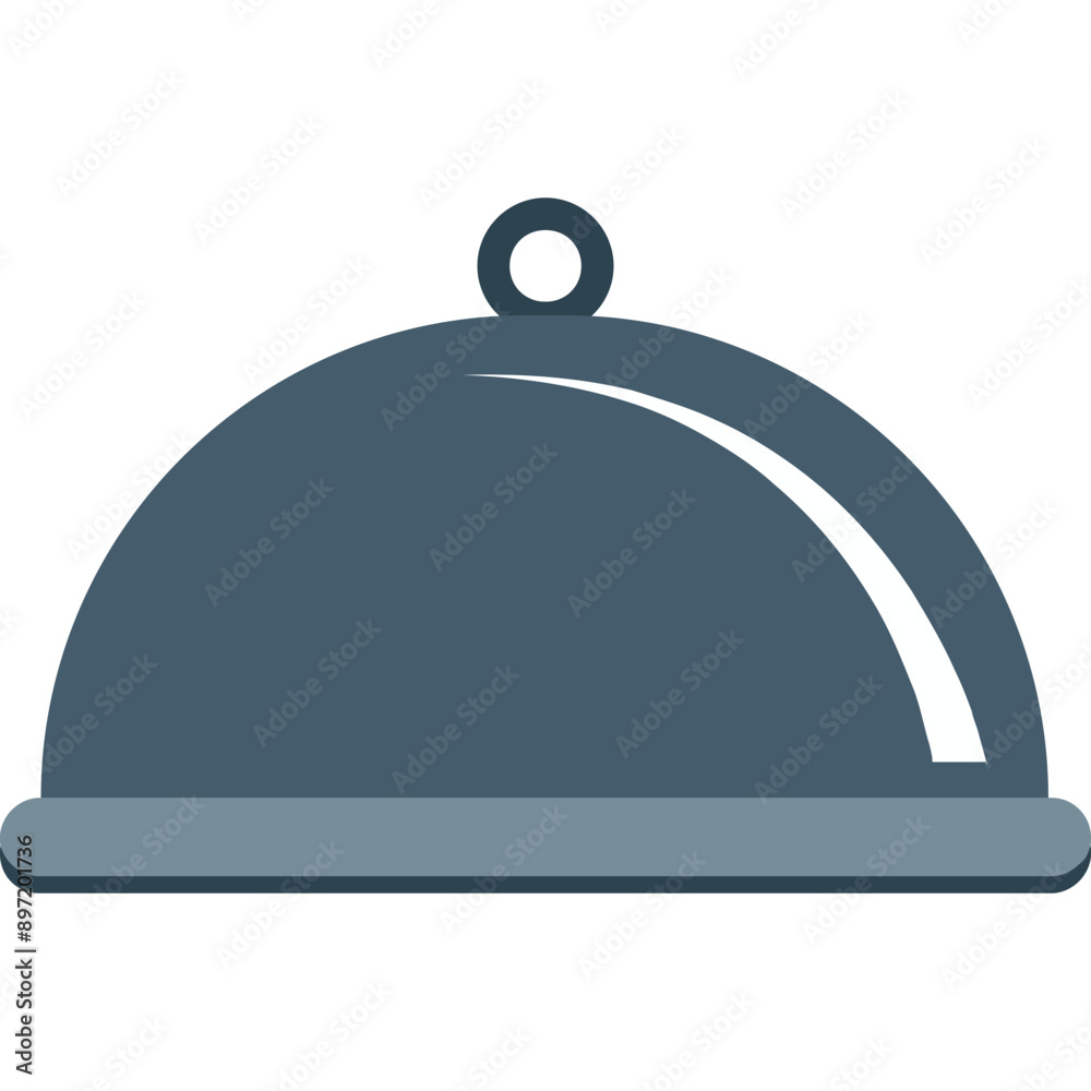 Chef Platter vector icon in flat style Chef Platter vector icon in flat style