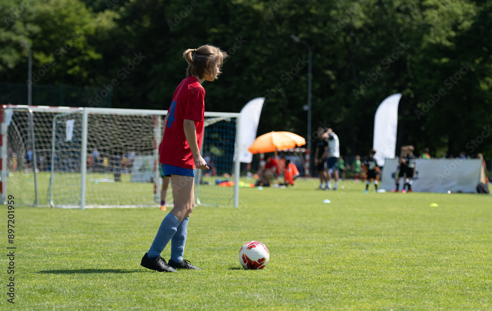 Small Footballer At Summer Match Shows Great Potential Small Footballer At Summer Match Shows Great Potential