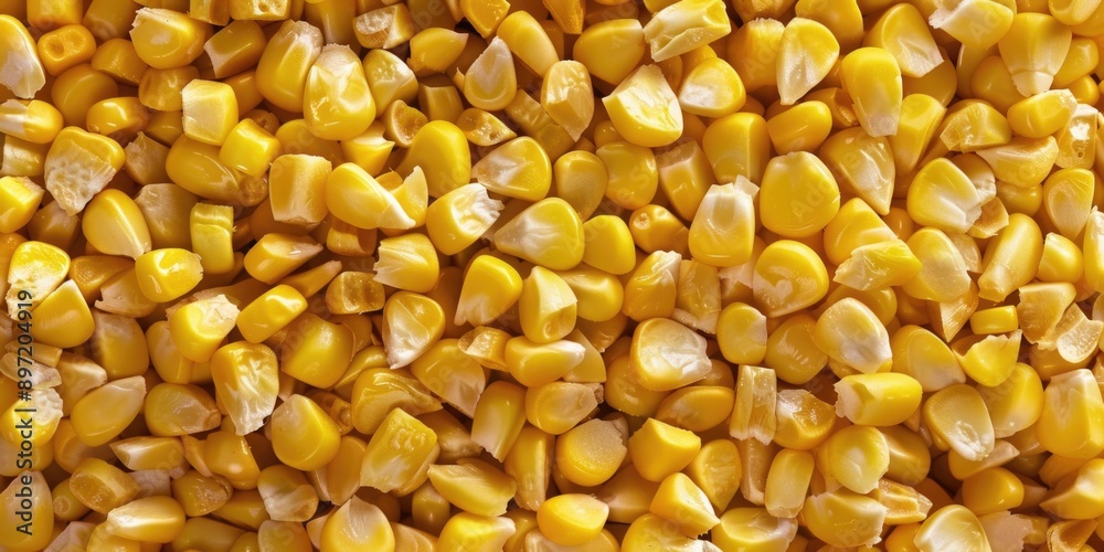 A close-up shot of a bunch of fresh corn on the cob