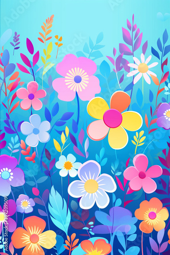 Watercolor Carnation Charm Abstract Watercolor Marigold Medley