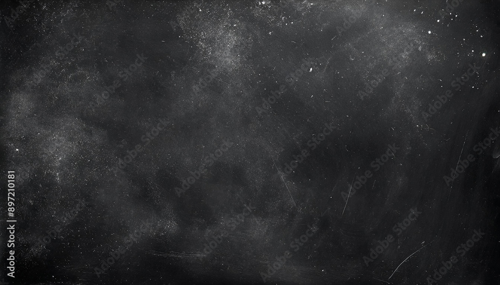Abstract Dark Space Background with White Speckles and Subtle Scratches. Textured Black Surface Background with Copy Space Abstract Dark Space Background with White Speckles and Subtle Scratches. Textured Black Surface Background with Copy Space