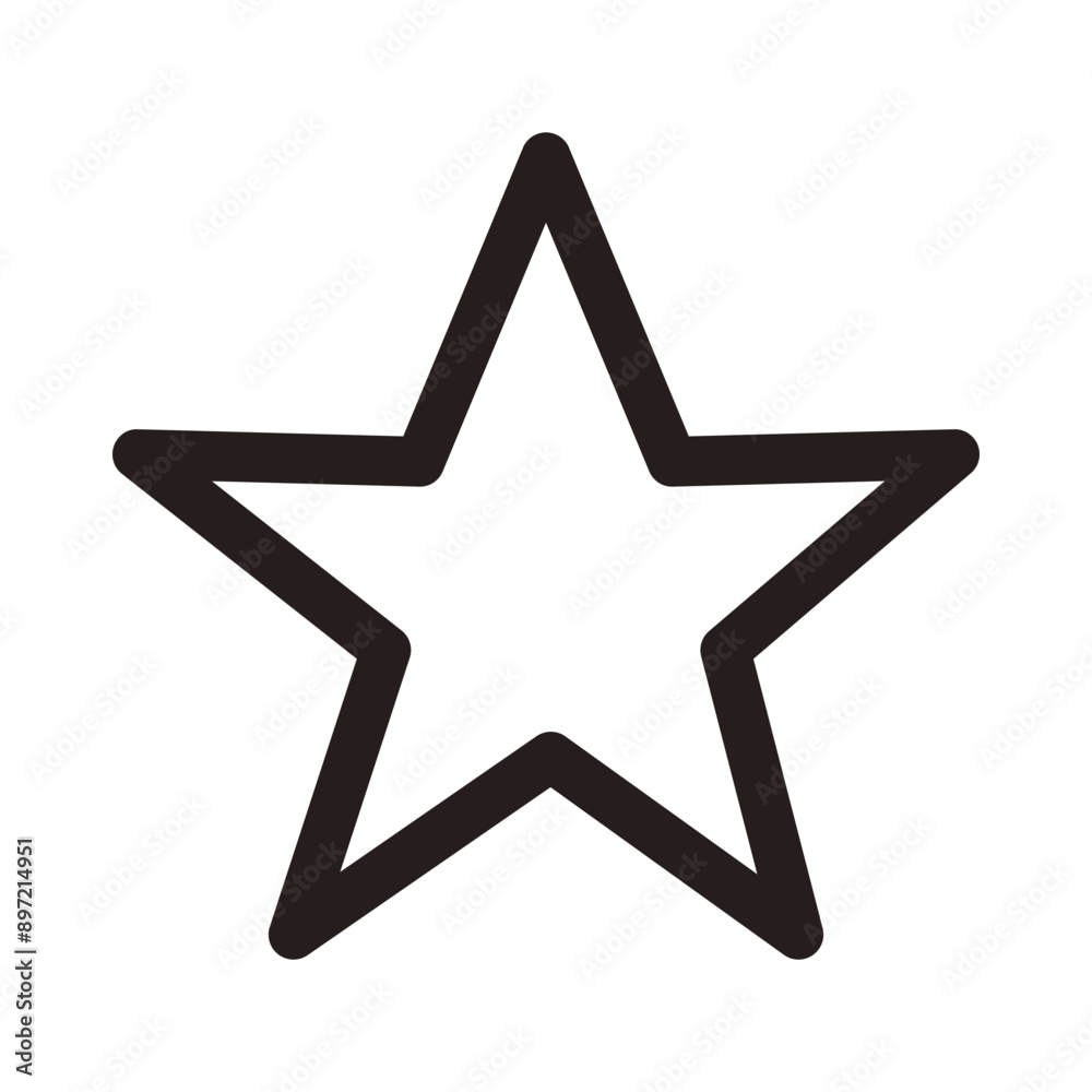 Single star clipart. Hand drawn doodle illustration Single star clipart. Hand drawn doodle illustration