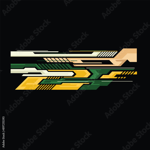 racing car body wrap livery decal design vector
