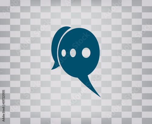 Vector icon on gray background with gradient