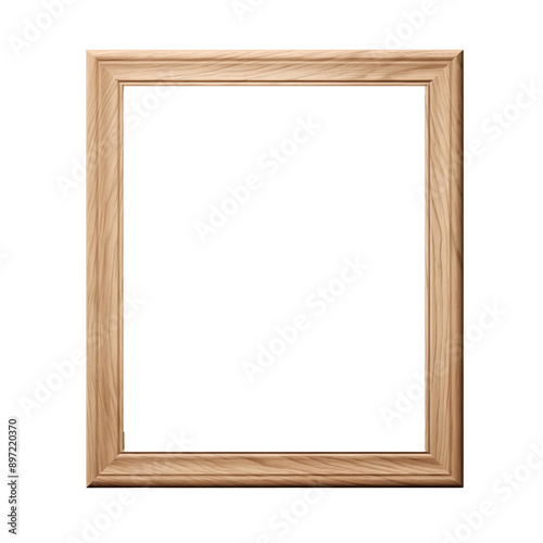 Wallpaper Mural a wooden frame with a white background Torontodigital.ca