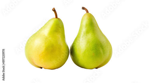 a pair of pears on a white background