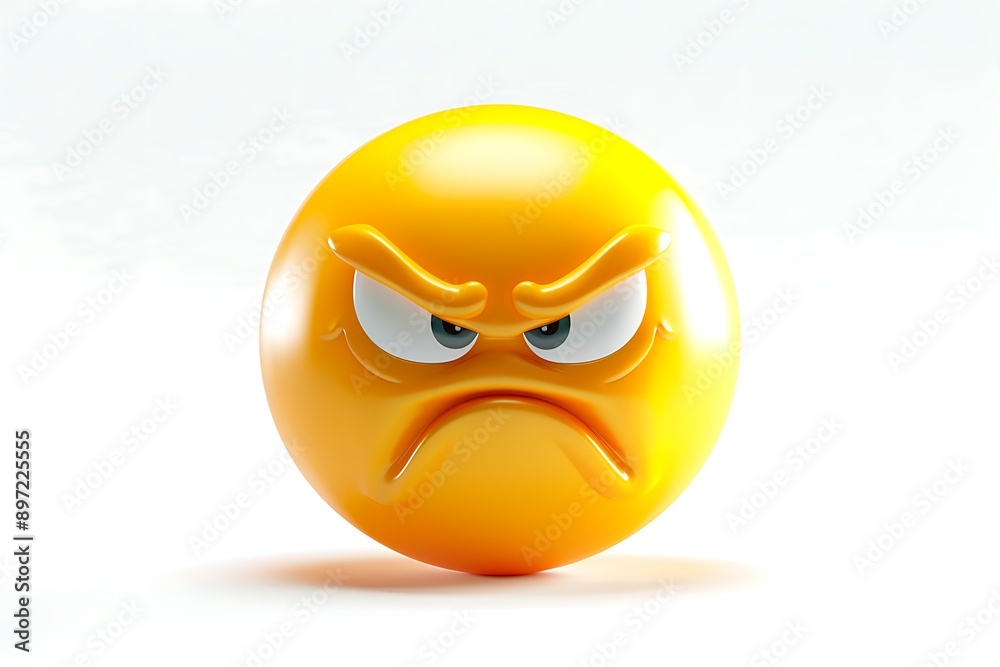 emoji icon of a face with rolling eyes showing a sarcastic expression in bright yellow set against a white background The rendering is highly realistic emoji icon of a face with rolling eyes showing a sarcastic expression in bright yellow set against a white background The rendering is highly realistic
