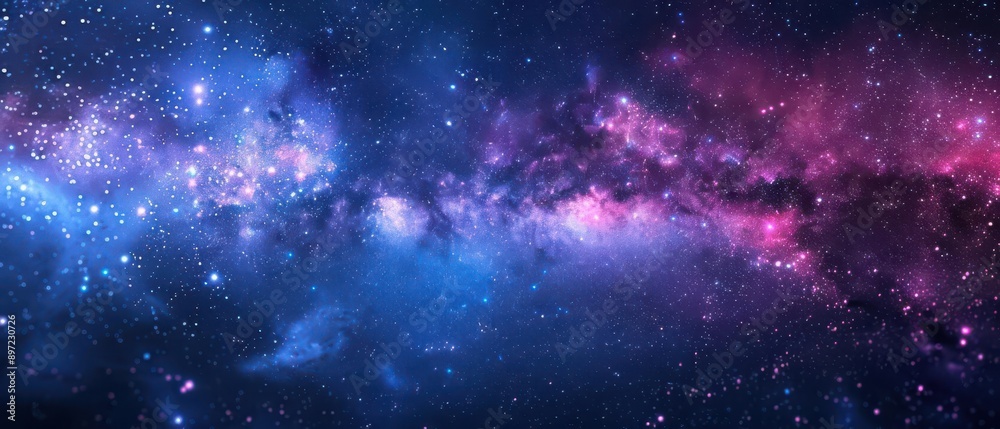 a vast galaxy filled with stars focus on the expanse and cosmic elements