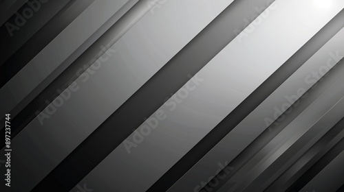 Dynamic and modern composition with interlocking diagonal shapes in shades of gray abstract background