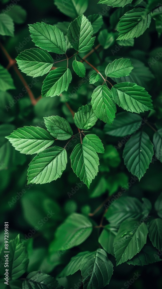 Green leaves in a forest Green leaves in a forest