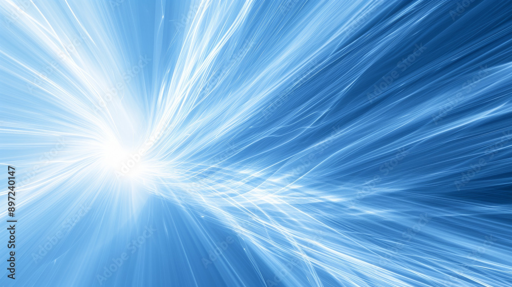 Abstract blue and white light streaks background Abstract blue and white light streaks background