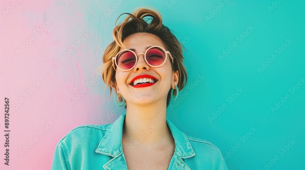 Happy smiling young woman Happy smiling young woman