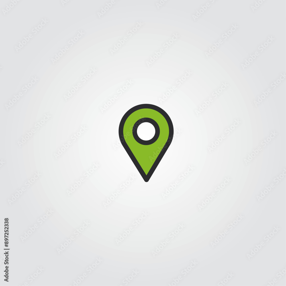 Location icon flat vector design Location icon flat vector design