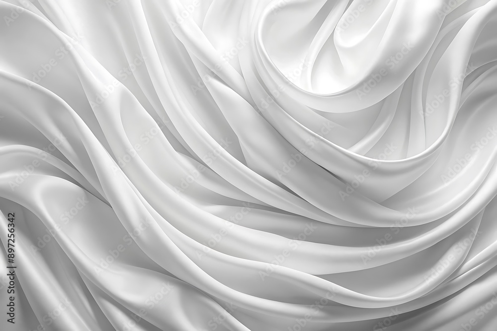White Draped Fabric Texture. White Draped Fabric Texture.