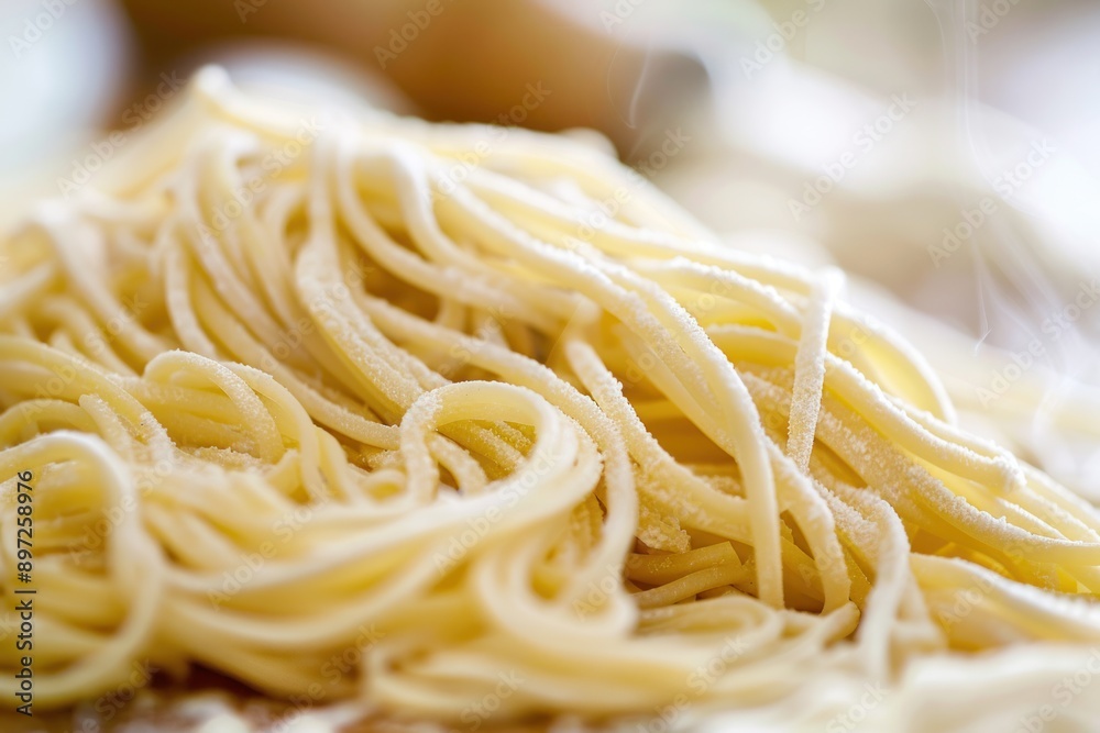 fresh noodles pasta closeup fresh noodles pasta closeup