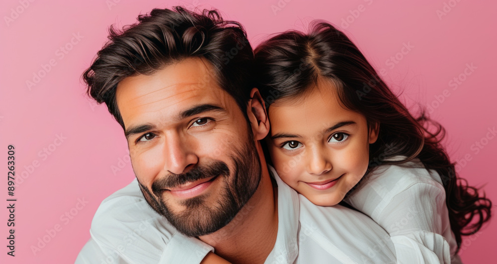 A warm photo of daughter and father A warm photo of daughter and father