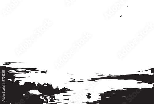 Abstract painting grunge texture. Semi- abstract image of landscape background. Modern art.