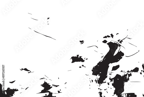 Abstract painting grunge texture. Semi- abstract image of landscape background. Modern art.