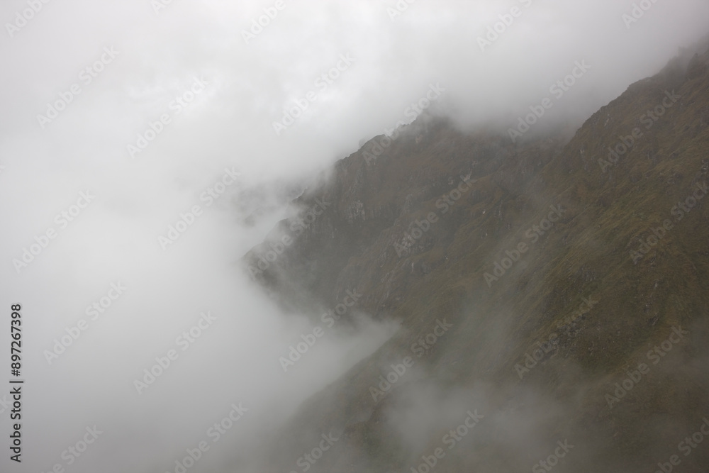Peru mountain landscape on a cloudy autumn day Peru mountain landscape on a cloudy autumn day