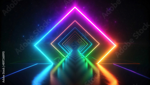Wallpaper Mural Colorful abstract background with looping disco lights Torontodigital.ca