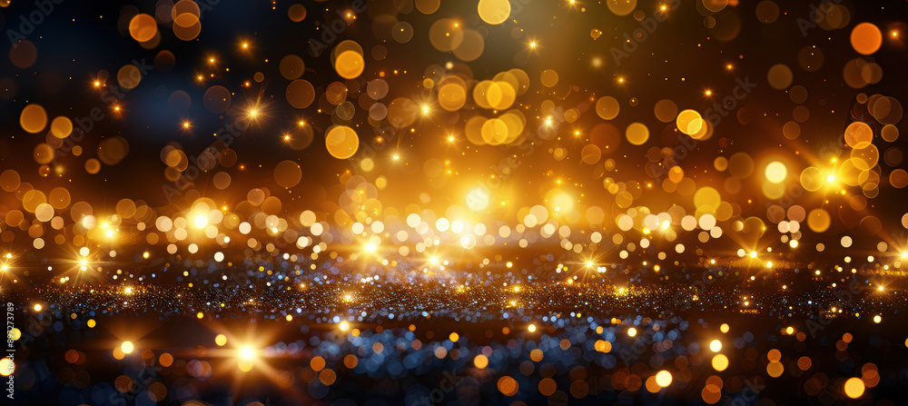 Fototapeta premium Gold Lights with Soft Focus